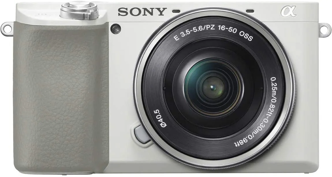 Sony α6100 E-mount camera with APS-C Sensor (Body   16-50mm Power Zoom Lens) - White