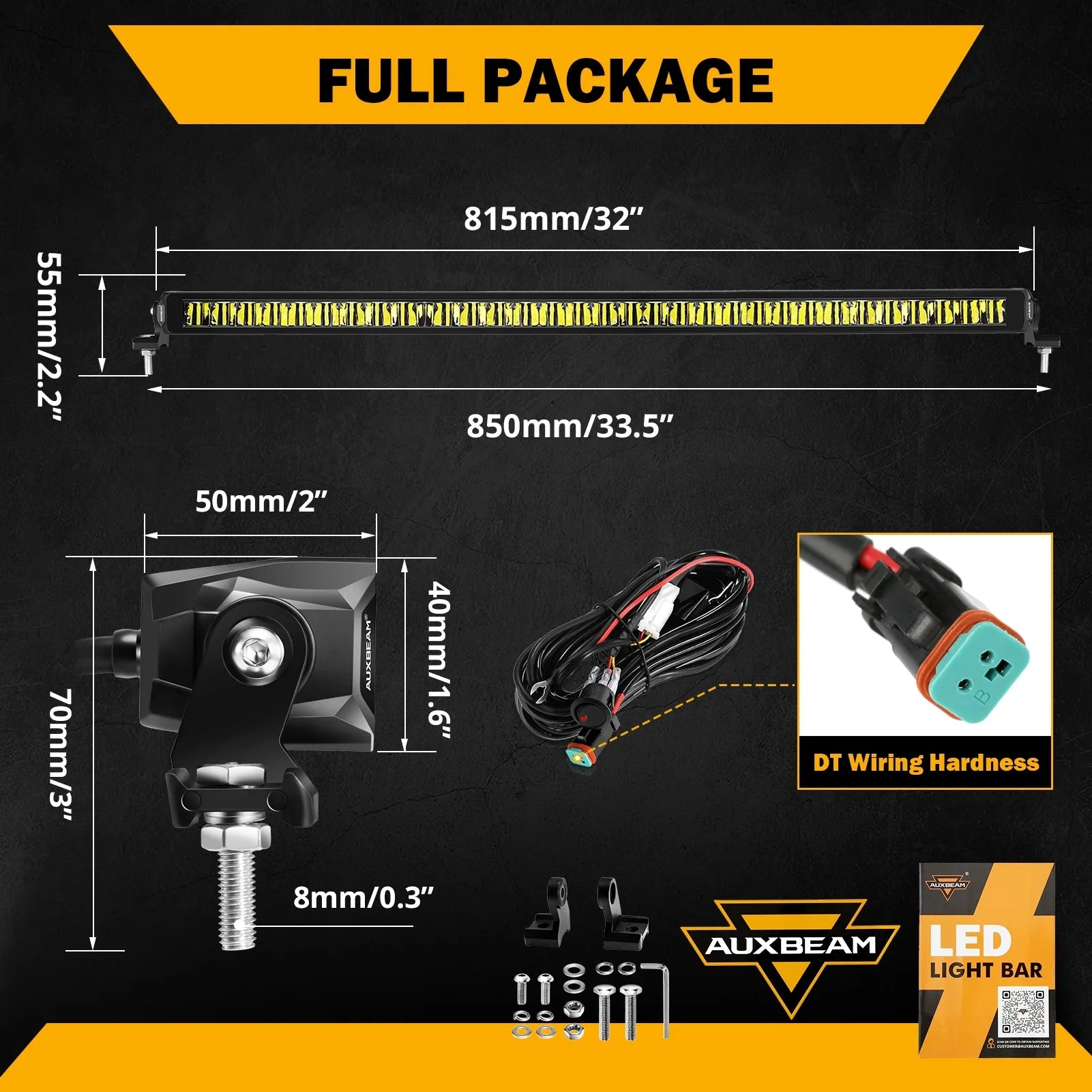 SP-basic Series 32 Inch 150W 16500LM Single Row Off Road LED Light Bar