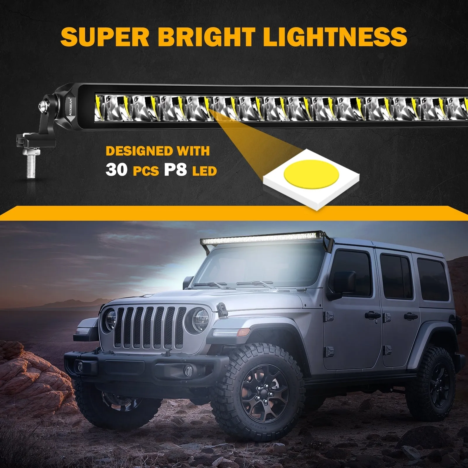 SP-basic Series 32 Inch 150W 16500LM Single Row Off Road LED Light Bar