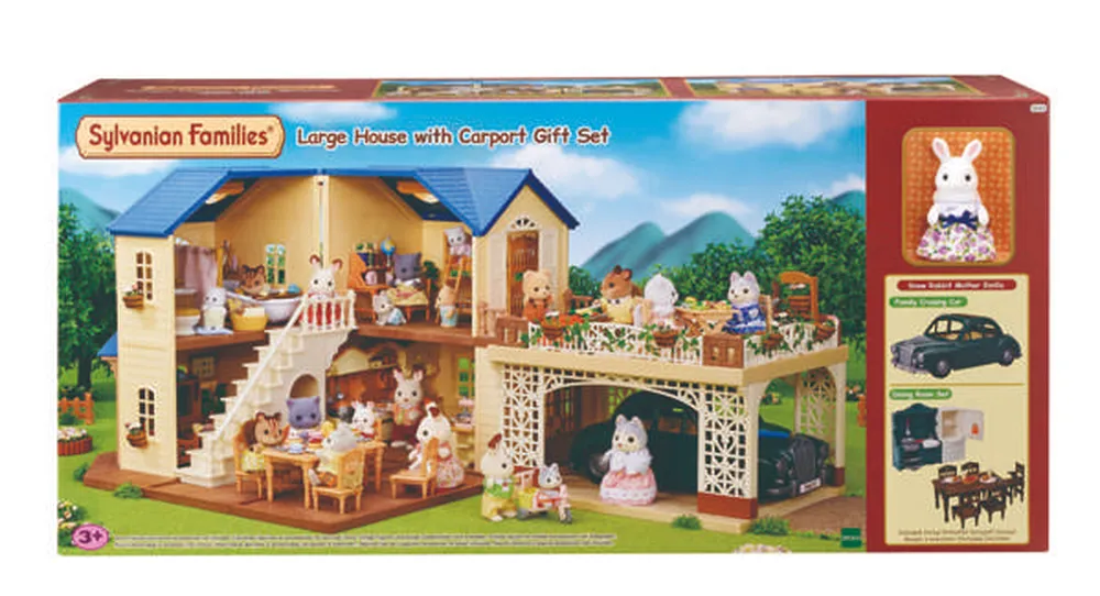 Sylvanian Families Large House With Carport Gift Set