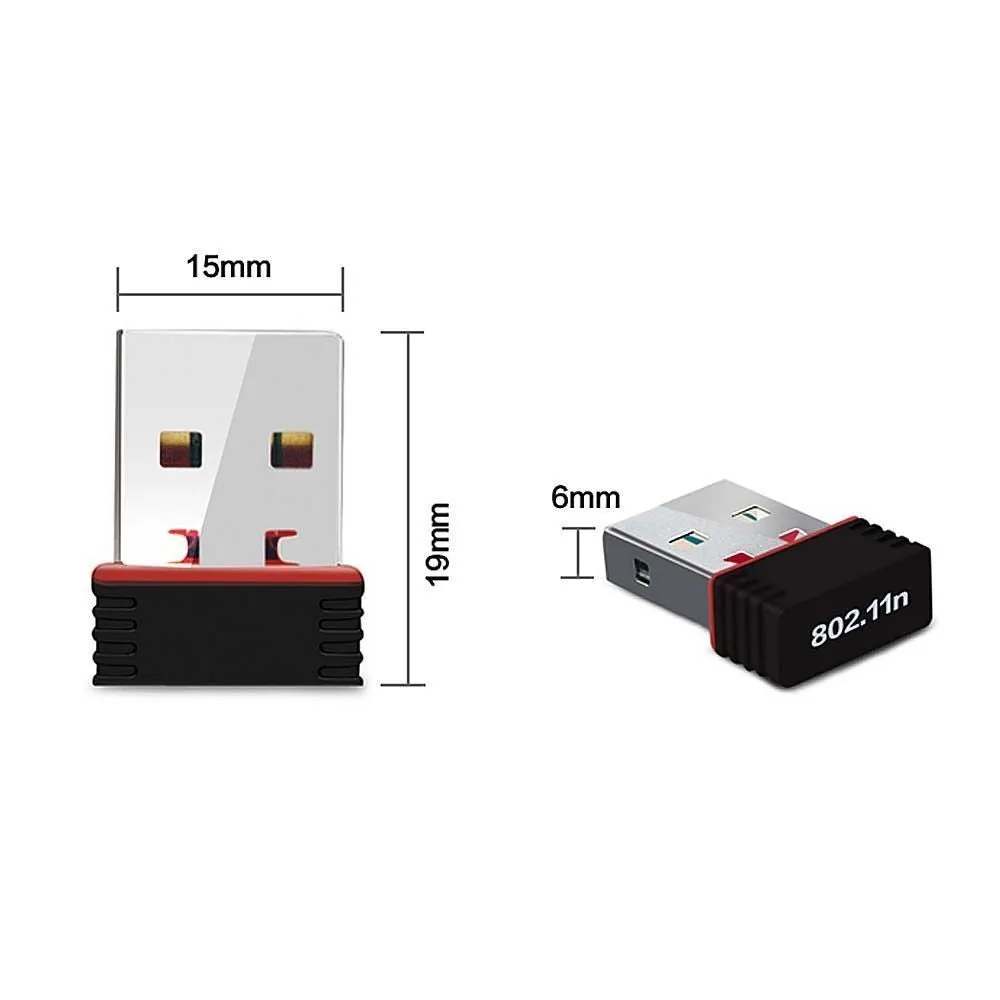 USB Wireless WiFi 802.11n/g/b LAN USB Adapter Dongle 150M for Raspberry Pi